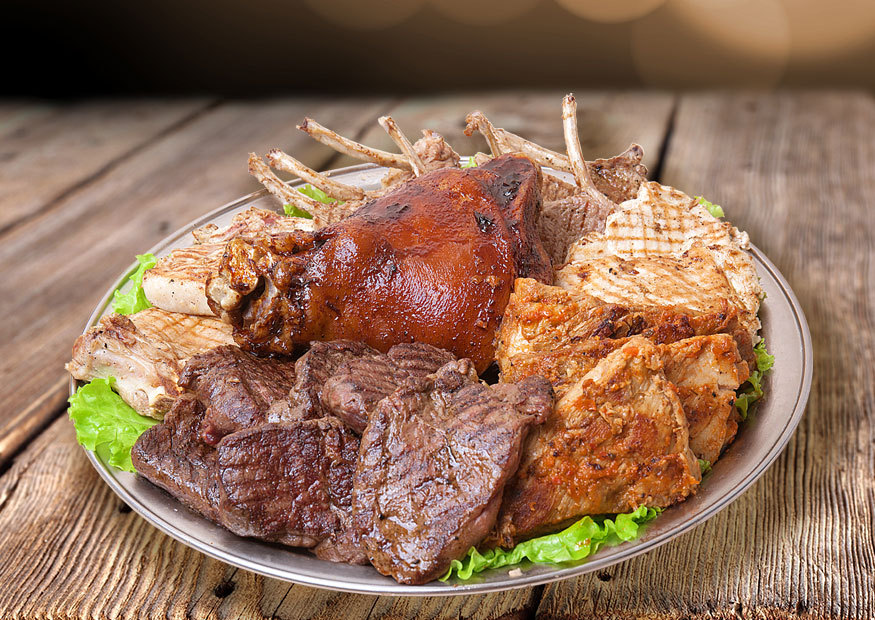 Assorted meat