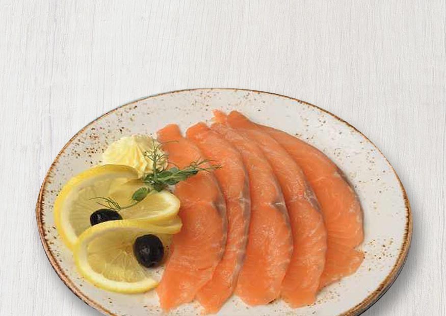 Lightly salted salmon
