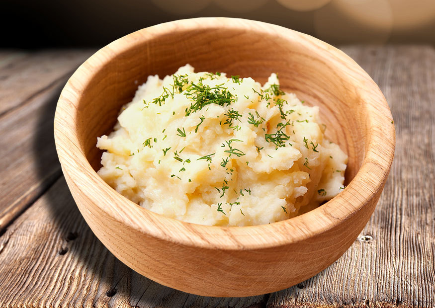 Mashed potatoes with herbs